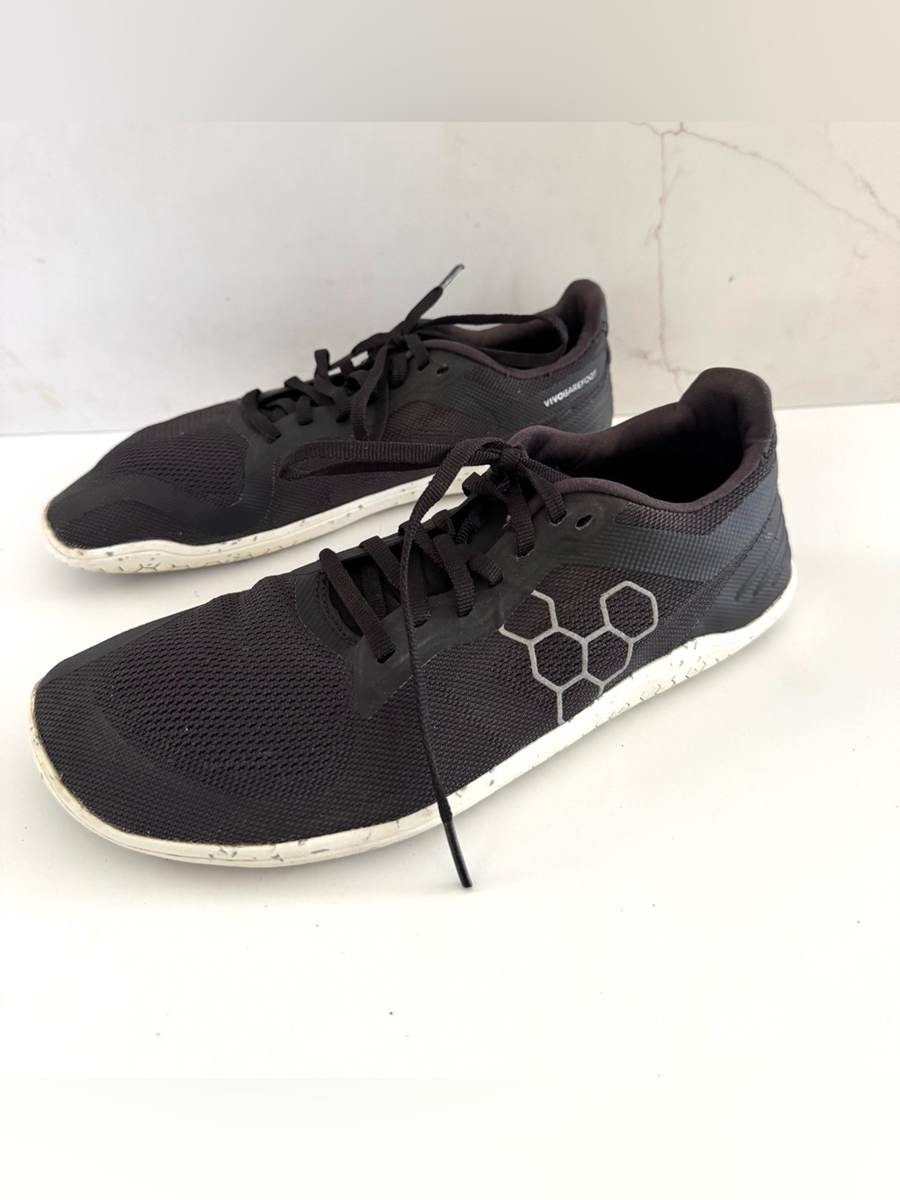 Vivobarefoot Geo Racer II Women's Minimalist Shoes EU 42L US 11, Obsidian